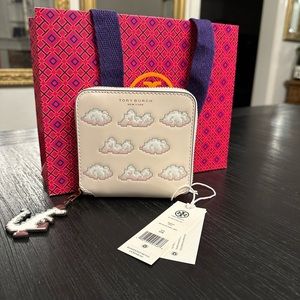 NWT Tory Burch Leather Bi-Fold Wallet Chinese Lunar New Year of Dragon $248
